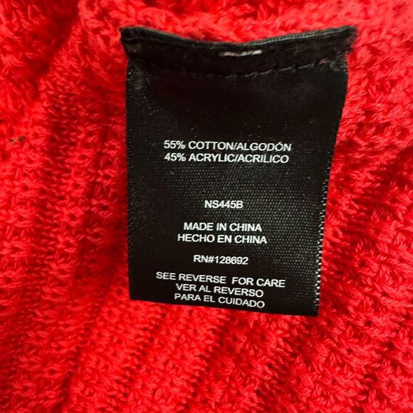 Madden NYC Womens Lace-Up Crochet Dress Size XXL Red - Picture 7 of 8